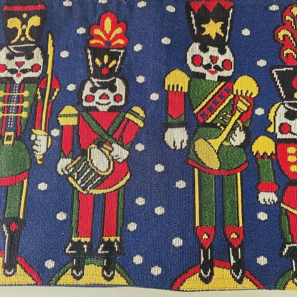 Windham Weavers Nutcracker Tapestry Table Runner 13"x72" Christmas holiday - Picture 3 of 7